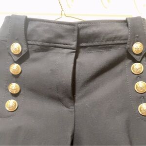 Derek Lam Black Trousers with Gold Details